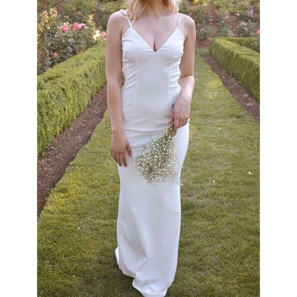 Katie May Dresses & Skirts - Katie May Bambi Gown Ivory White Long Wedding Party